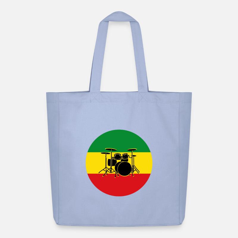 Silhouette de tambours reggae - Tote bag Stanley/Stella Midweight recyclé - ciel