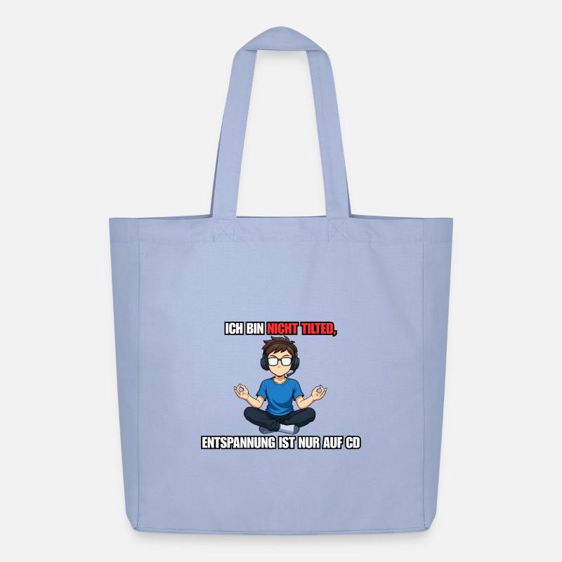 Nicht Tilted Gamer Spruch Design - Midweight recycelter Stoffbeutel von Stanley/Stella - Sky