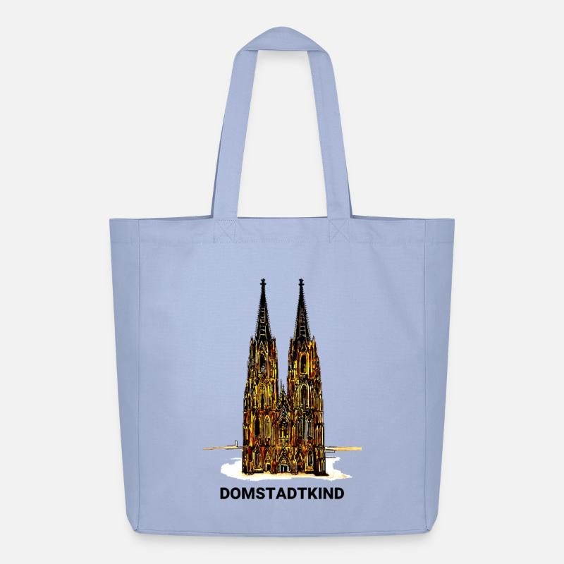Kölner Dom - Domstadtkind - Midweight recycelter Stoffbeutel von Stanley/Stella - Sky