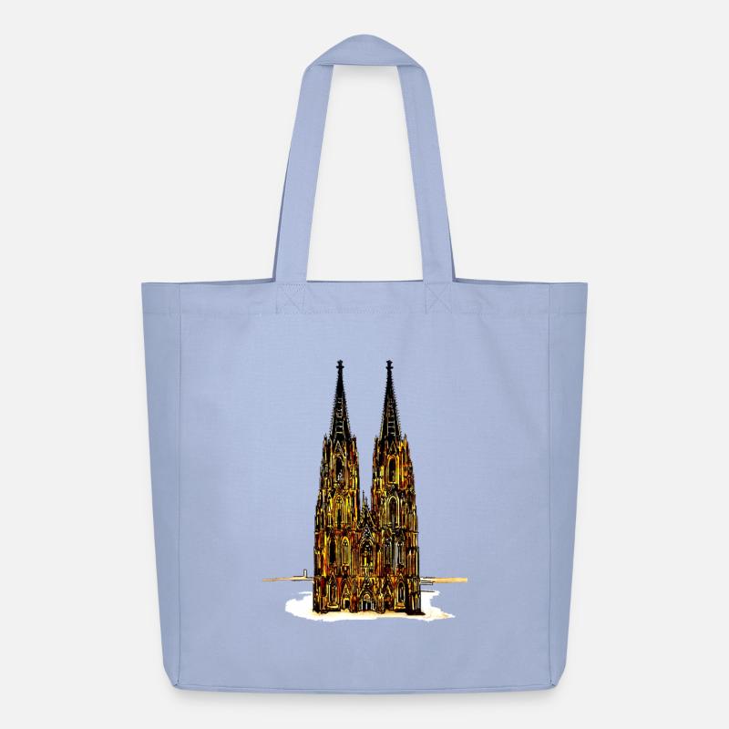 Kölner Dom - Midweight recycelter Stoffbeutel von Stanley/Stella - Sky