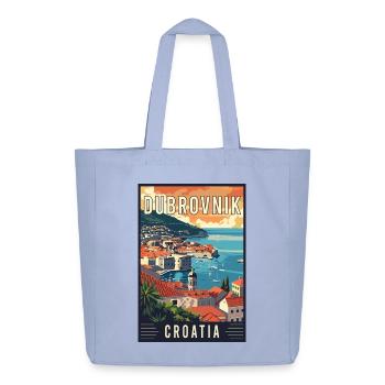 Explorez la Dubrovnik méditerranéenne en Croatie - Tote bag Stanley/Stella Midweight recyclé - ciel - Devant