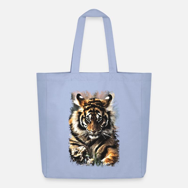 Tiger - Midweight recycelter Stoffbeutel von Stanley/Stella - Sky