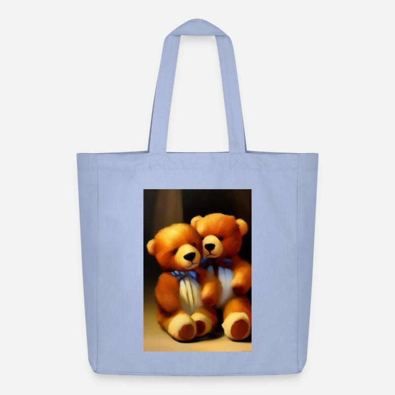 Teddybär - Midweight recycelter Stoffbeutel von Stanley/Stella - Sky
