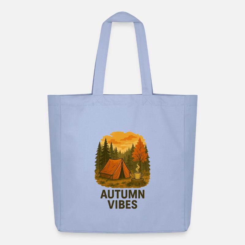 Herbststimmung Outdoor Camping Design - Midweight recycelter Stoffbeutel von Stanley/Stella - Sky