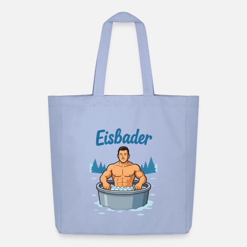 Eisbader Muskelmann im Eisbad - Midweight Recycled Tote Bag by Stanley/Stella - sky