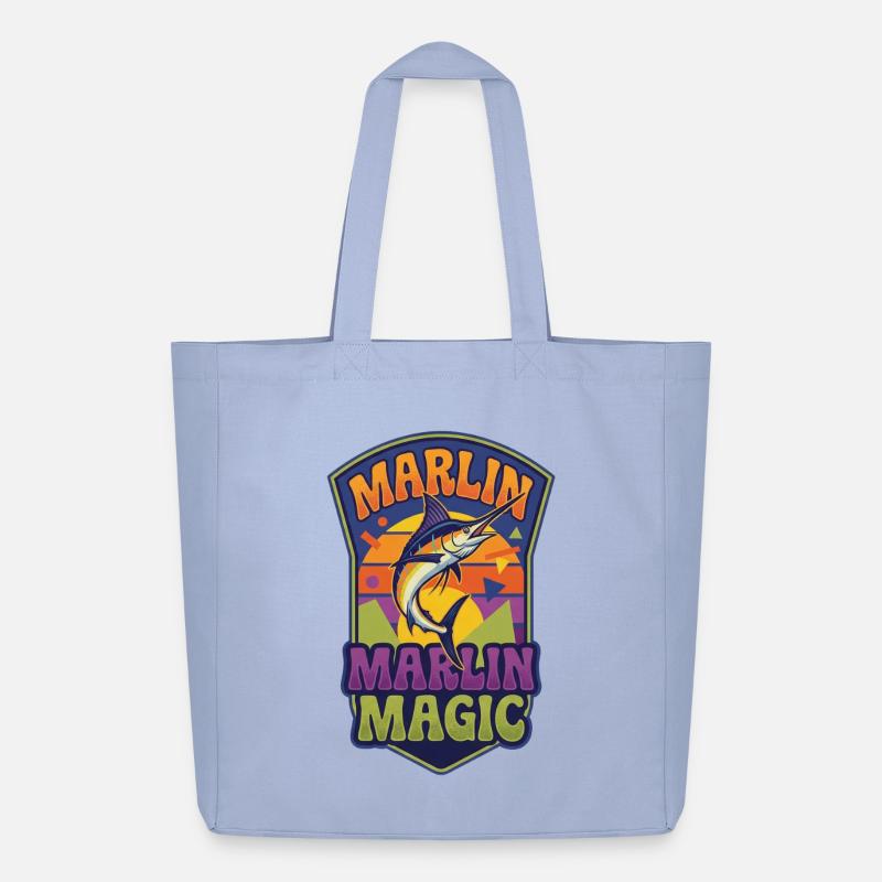 Marlin Magic Retro Sunset - Midweight recycelter Stoffbeutel von Stanley/Stella - Sky