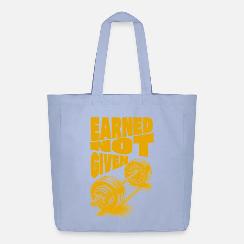 Earned Not Given – Success Through Hard Work - Midweight Recycled Tote Bag by Stanley/Stella - sky