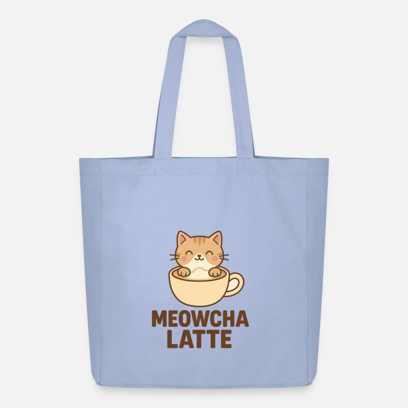 meowcha latte - Midweight recycelter Stoffbeutel von Stanley/Stella - Sky