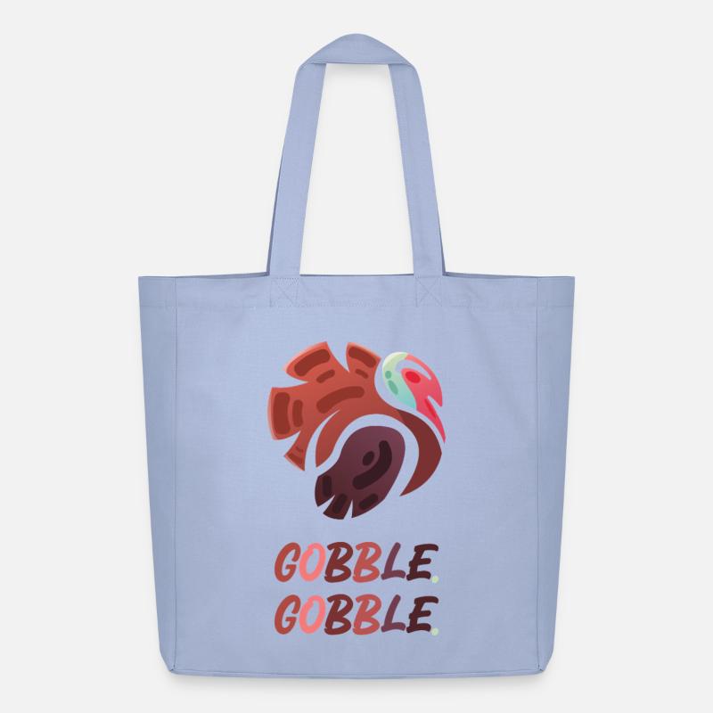 Gobble Gobble – Funny Turkey Design - Midweight recycelter Stoffbeutel von Stanley/Stella - Sky