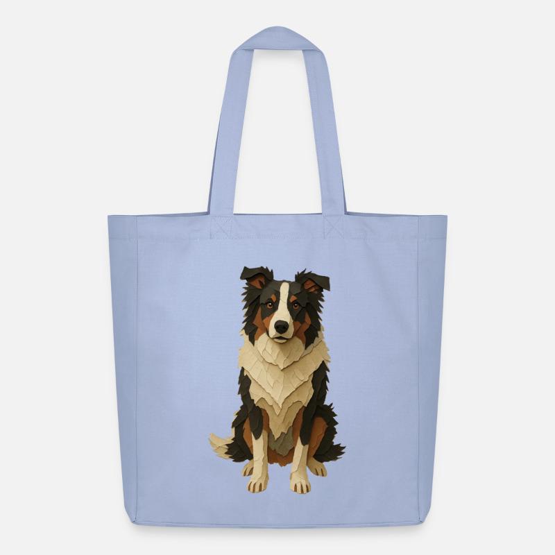 Geschichteter Papiercollie - Midweight recycelter Stoffbeutel von Stanley/Stella - Sky