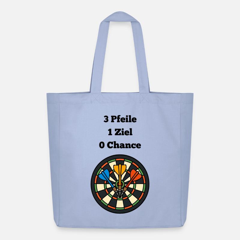 Volltreffer Dartboard Design - Midweight recycelter Stoffbeutel von Stanley/Stella - Sky