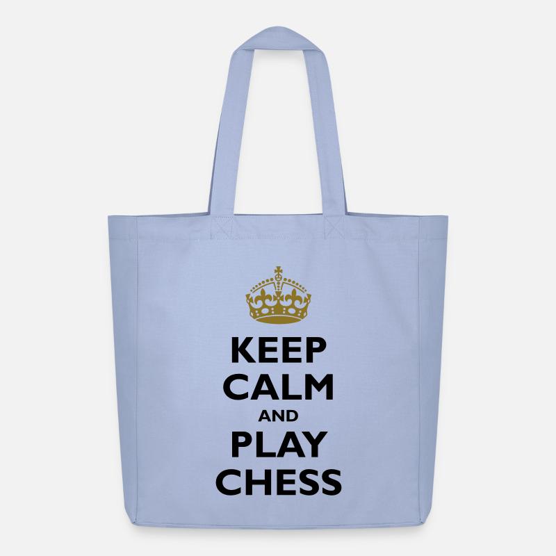 Keep calm and play chess - Midweight recycelter Stoffbeutel von Stanley/Stella - Sky