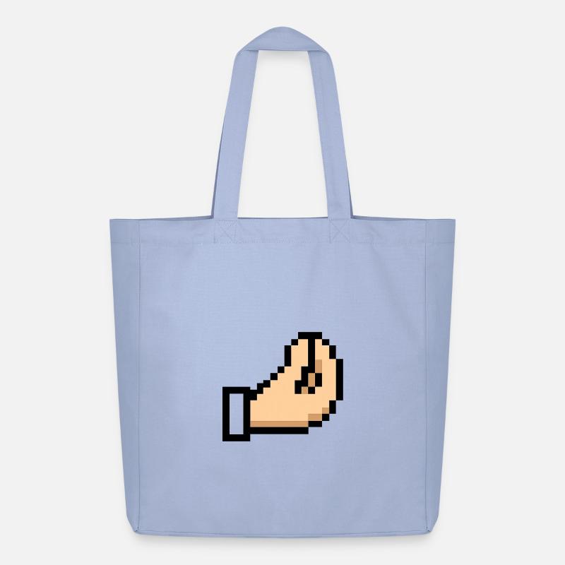 Pixel Hand Cursor Design Italia - Midweight recycelter Stoffbeutel von Stanley/Stella - Sky
