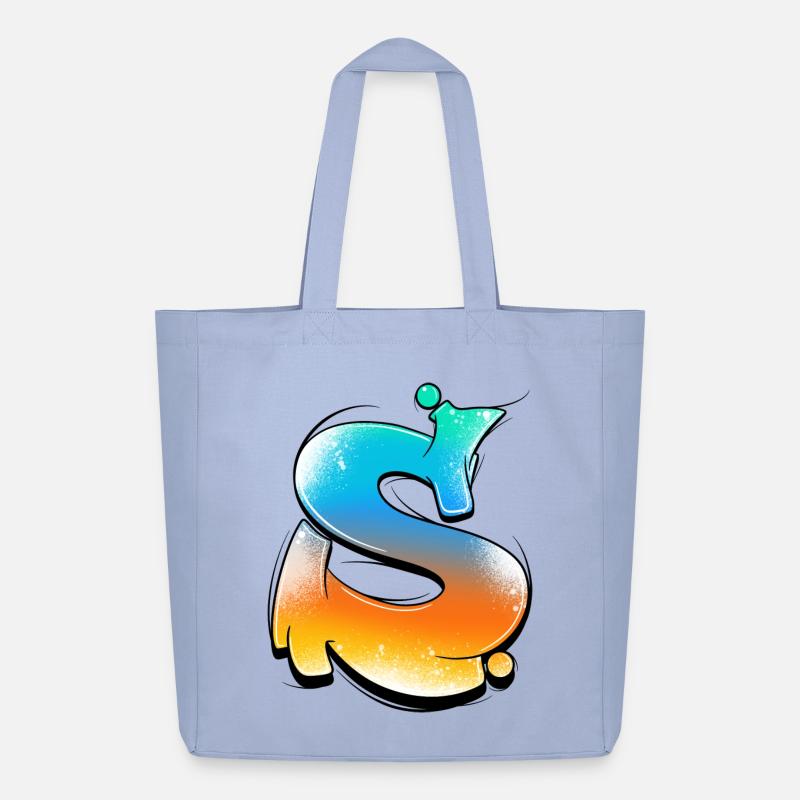 S-Gradient Neon Splashes - Midweight Recycled Tote Bag by Stanley/Stella - sky