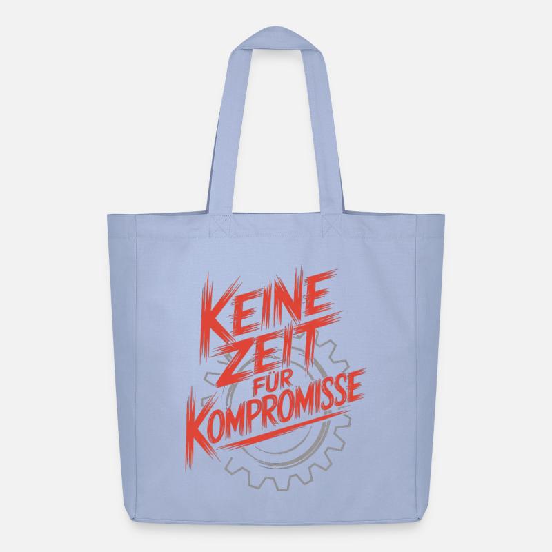 Pas le temps pour le compromis rouge - Tote bag Stanley/Stella Midweight recyclé - ciel