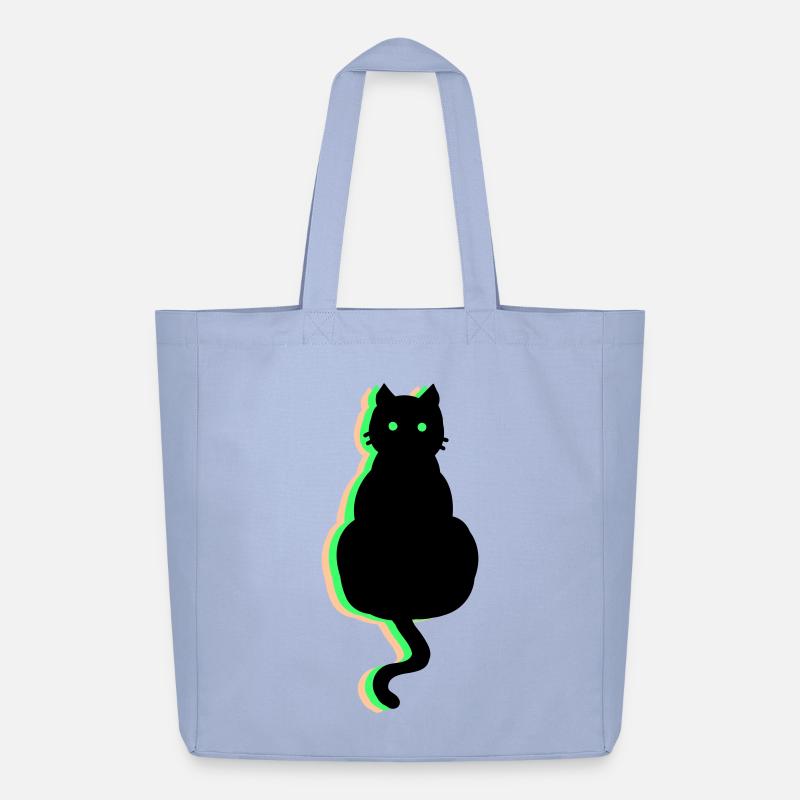 Neon Katze - Midweight recycelter Stoffbeutel von Stanley/Stella - Sky