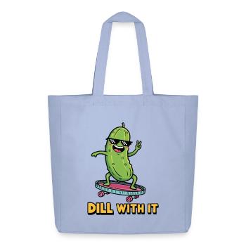 Pickle Vibes - Midweight Recycled Tote Bag by Stanley/Stella - sky - Front