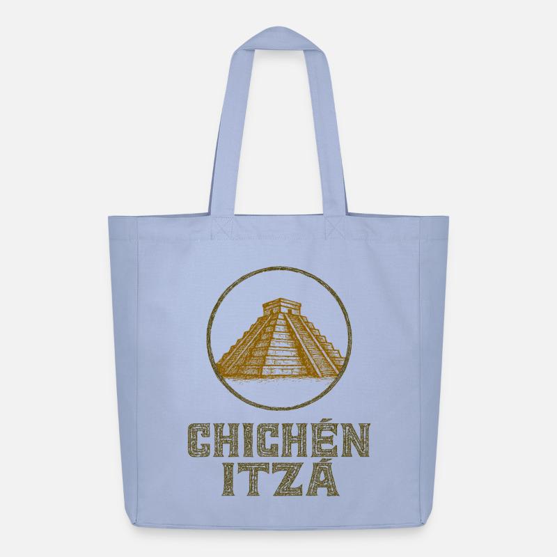Chichén Itzá Tempel Vintage - Midweight recycelter Stoffbeutel von Stanley/Stella - Sky