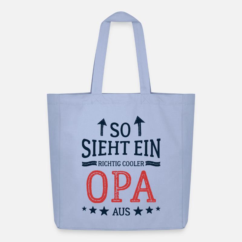 So sieht ein cooler Opa aus Bester Großvater - Midweight recycelter Stoffbeutel von Stanley/Stella - Sky