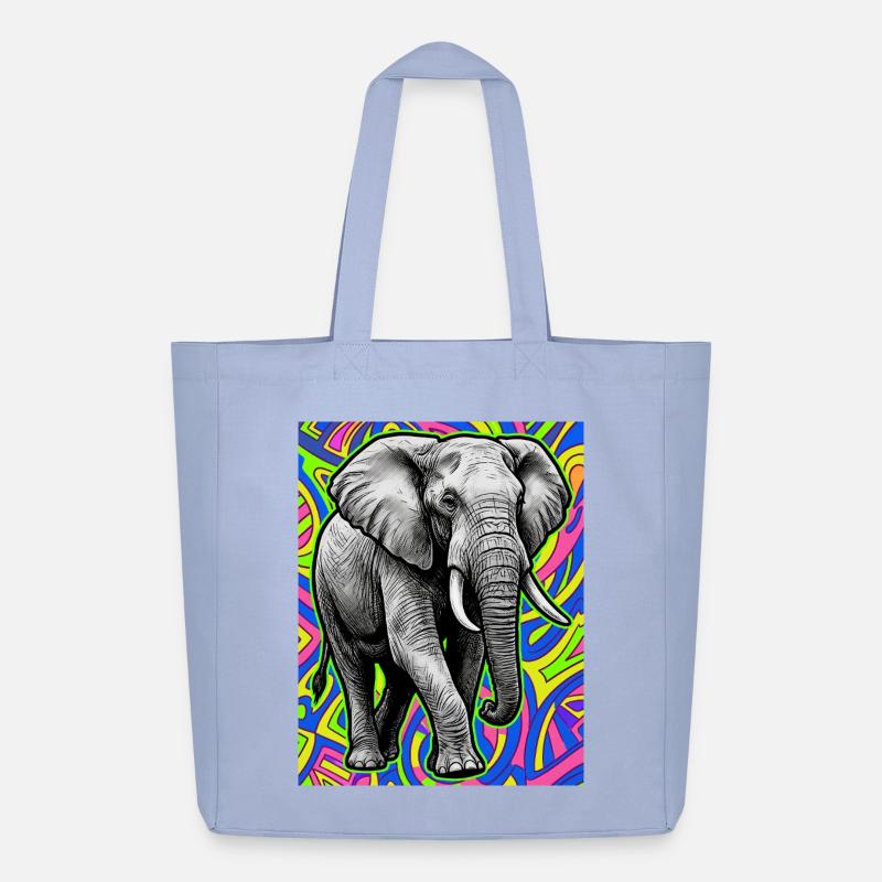 Elefant - Midweight recycelter Stoffbeutel von Stanley/Stella - Sky