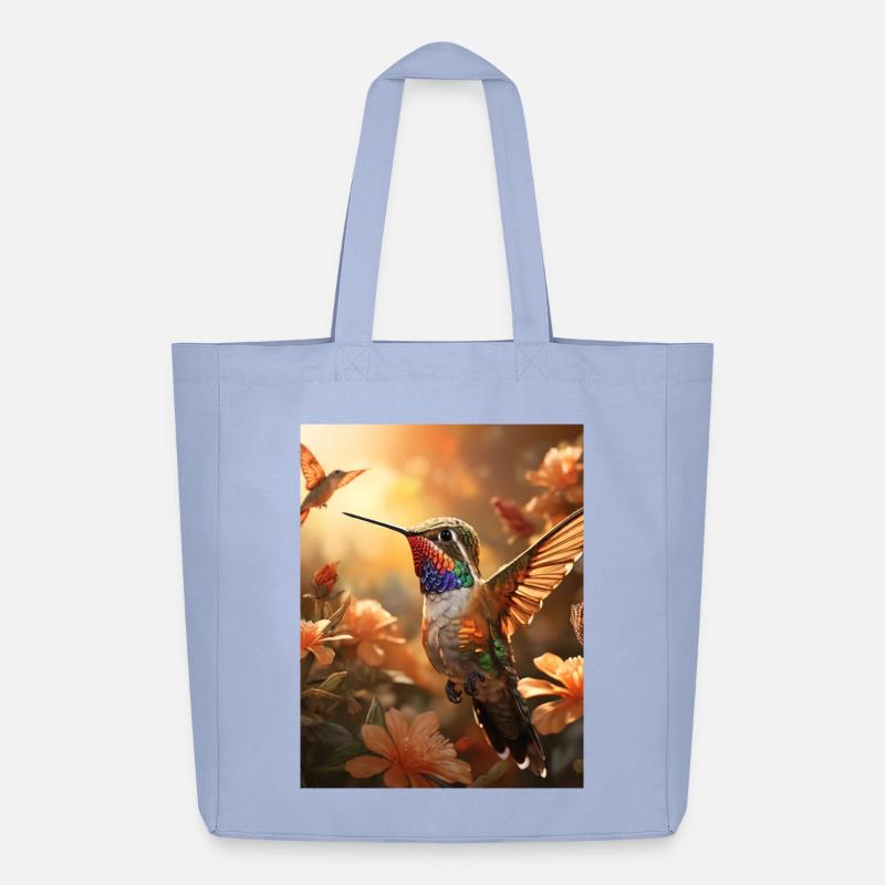 Kolibri im Flug - Midweight recycelter Stoffbeutel von Stanley/Stella - Sky
