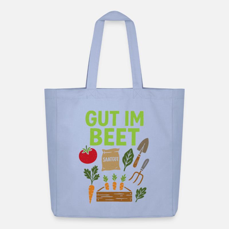Gut im Beet - Spruch Gemüse, Garten, Obst, Blumen - Midweight recycelter Stoffbeutel von Stanley/Stella - Sky