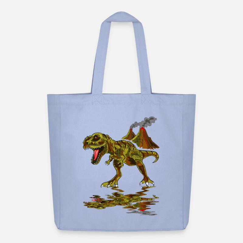 Dinosaurier Vulkan - Midweight recycelter Stoffbeutel von Stanley/Stella - Sky