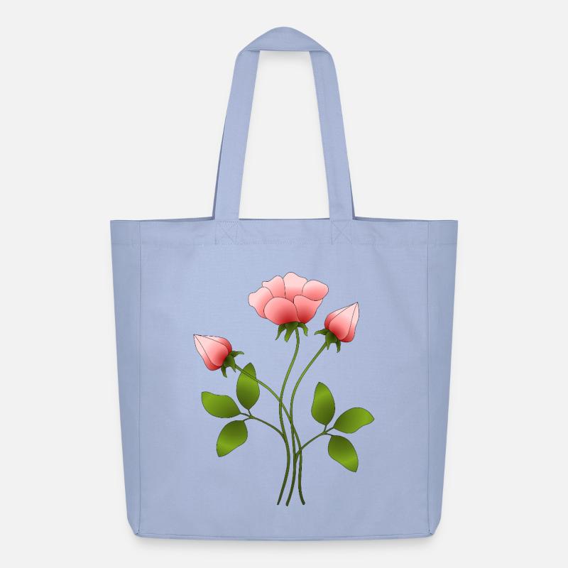 Blumen - Midweight recycelter Stoffbeutel von Stanley/Stella - Sky