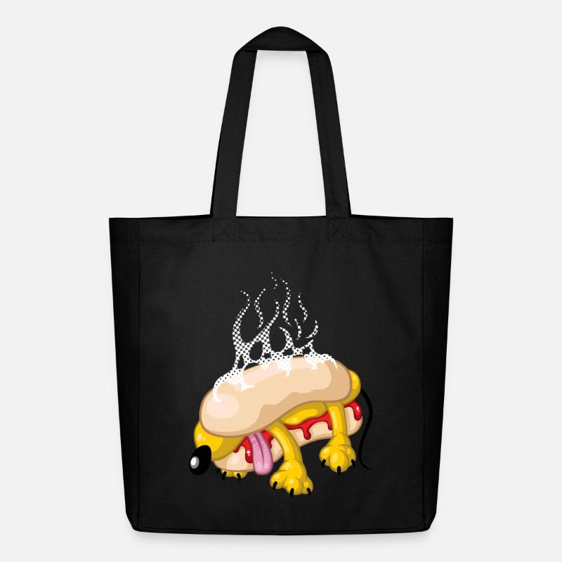 Hot dog - Midweight recycelter Stoffbeutel von Stanley/Stella - Schwarz