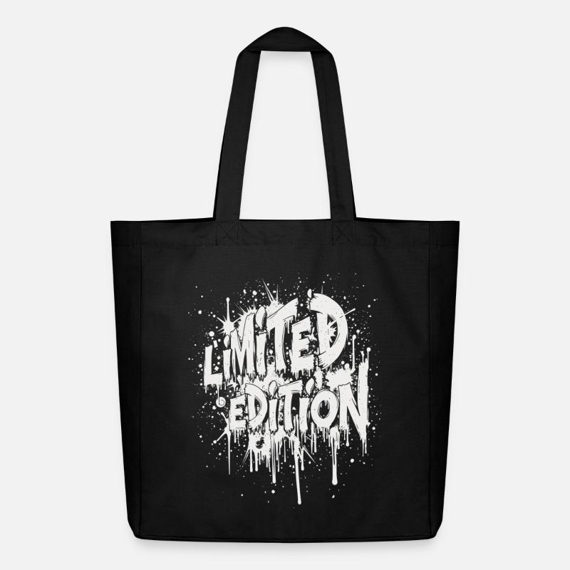 Limited Edition splash Geburtstagsgeschenk Grunge - Midweight recycelter Stoffbeutel von Stanley/Stella - Schwarz