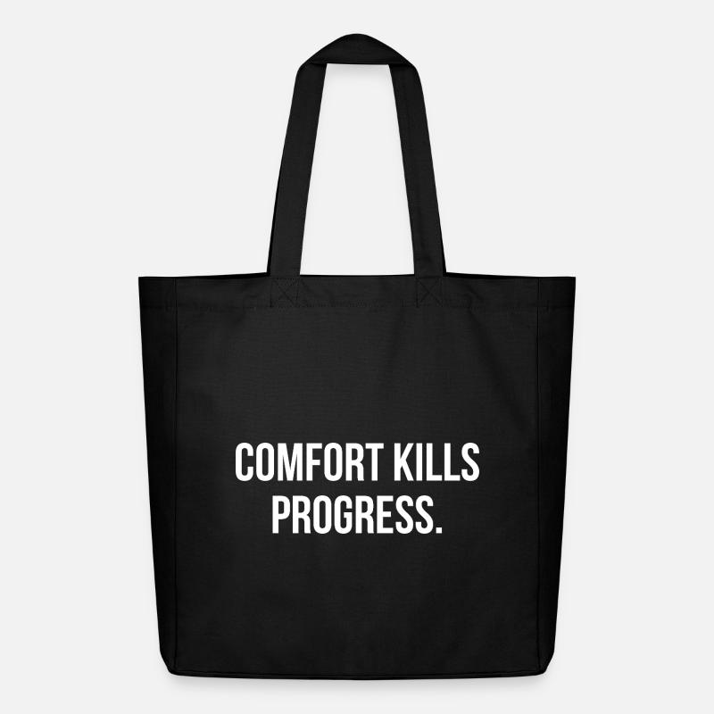 COMFORT KILLS PROGRESS. | Greyline Official - Midweight recycelter Stoffbeutel von Stanley/Stella - Schwarz