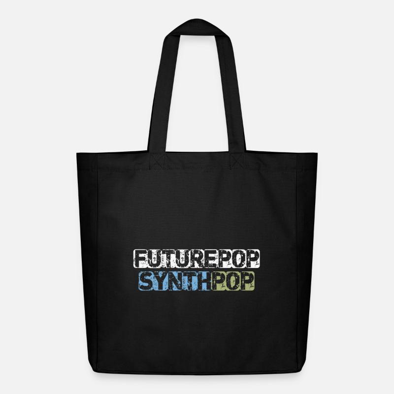 Futurepop Synthpop - Midweight Recycled Tote Bag by Stanley/Stella - black