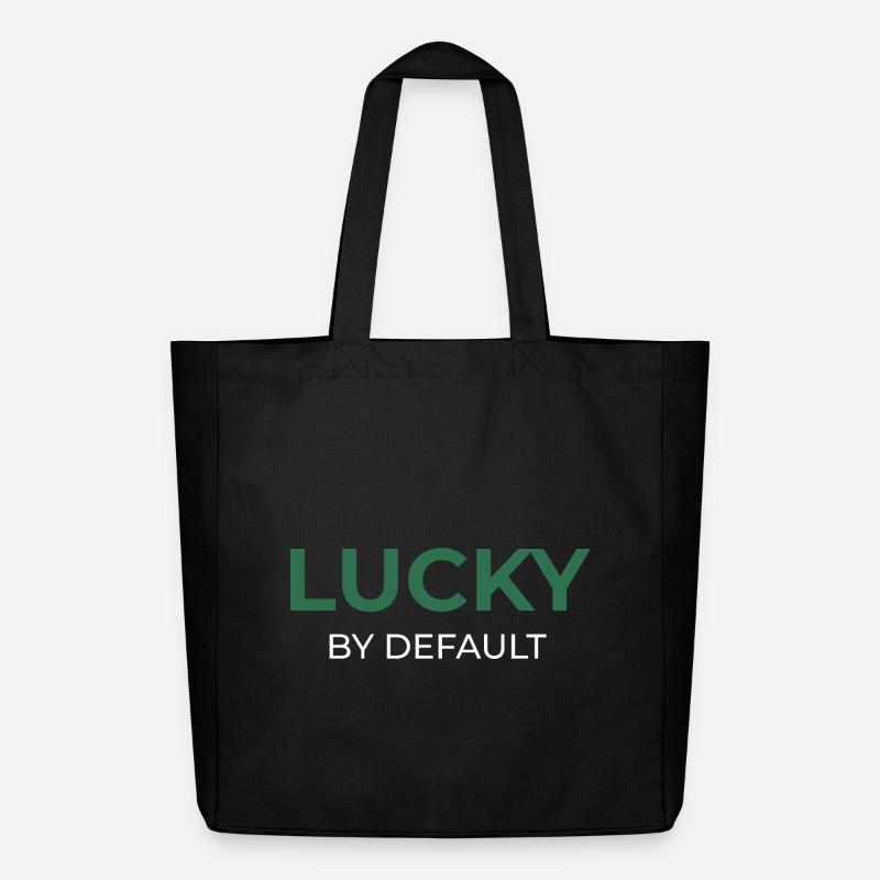 Lucky By Default - Midweight recycelter Stoffbeutel von Stanley/Stella - Schwarz