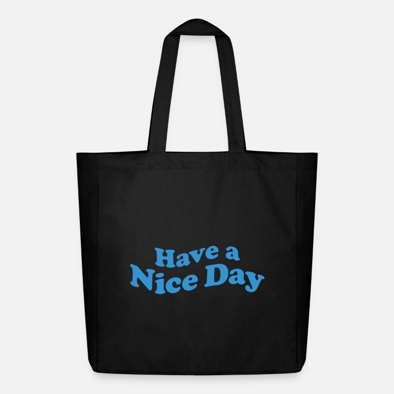 nice day - Midweight recycelter Stoffbeutel von Stanley/Stella - Schwarz