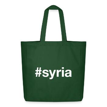 SYRIE Hashtag Syrien - Tote bag Stanley/Stella Midweight recyclé - vert bouteille - Devant