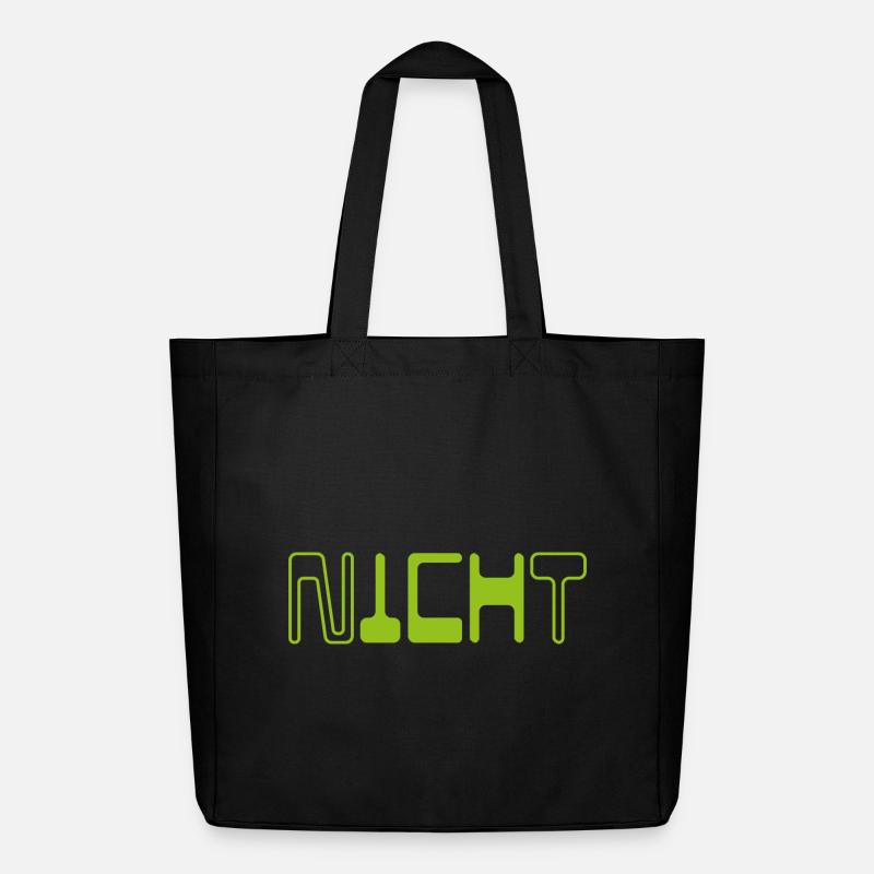 Nicht ICH - ICH Nicht  - Midweight recycelter Stoffbeutel von Stanley/Stella - Schwarz