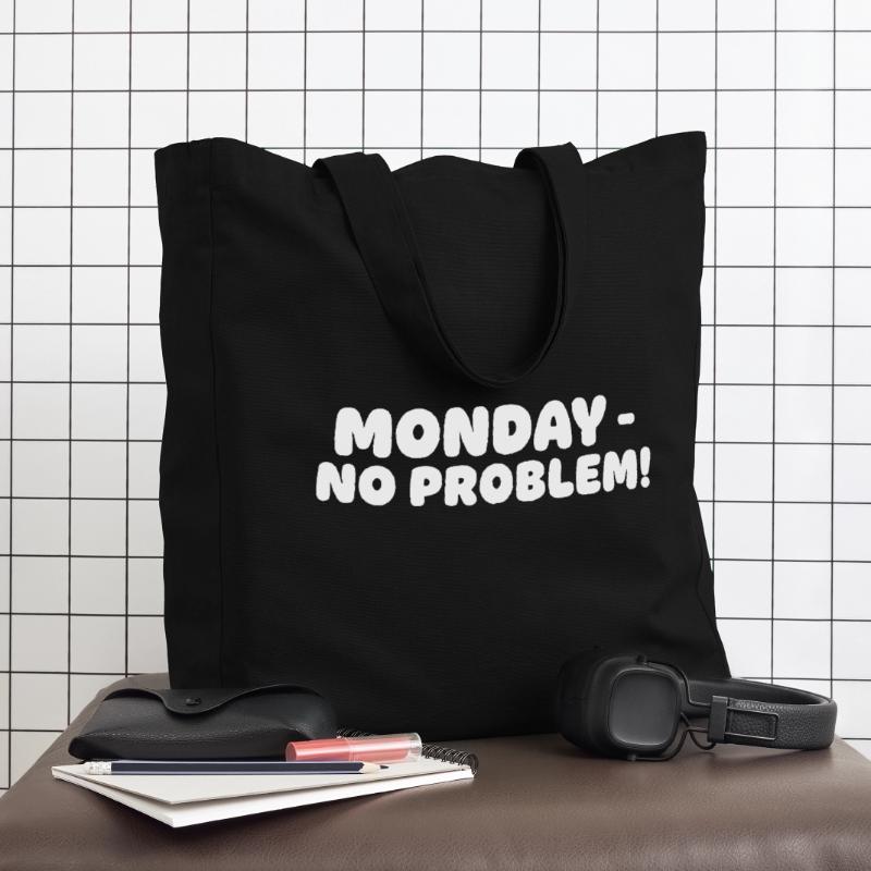 Monday without problems Design Midweight Recycled Tote Bag by Stanley/Stella