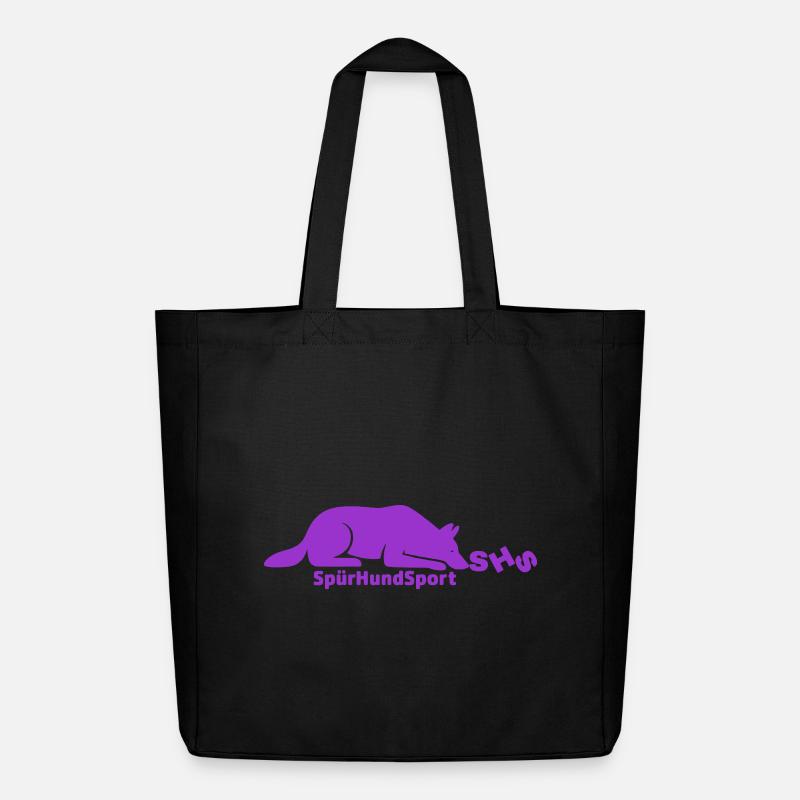 SHS Logo lila - Midweight recycelter Stoffbeutel von Stanley/Stella - Schwarz