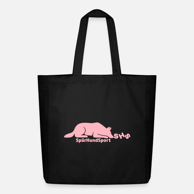 SHS Logo rosa - Midweight recycelter Stoffbeutel von Stanley/Stella - Schwarz