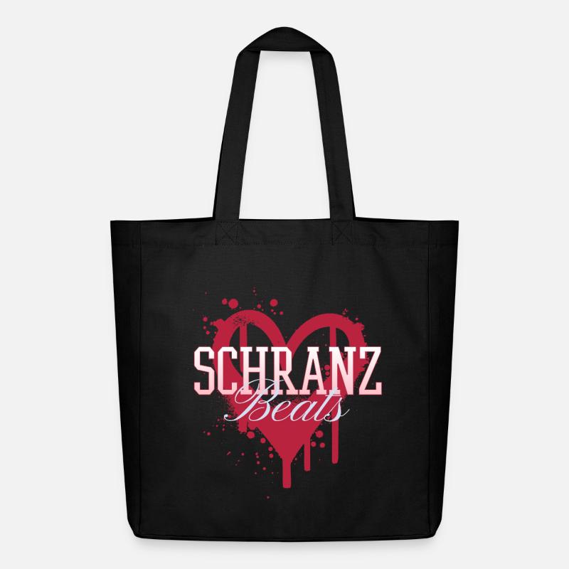 Schranz bat la techno rave - Tote bag Stanley/Stella Midweight recyclé - noir