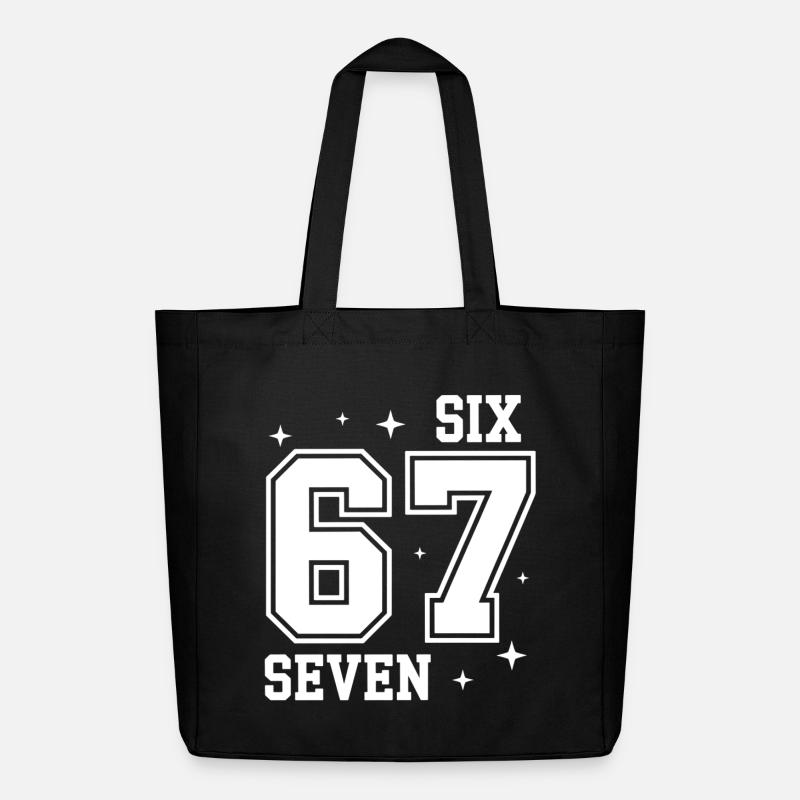 67 - Six Seven SixSeven 6-7 - Midweight recycelter Stoffbeutel von Stanley/Stella - Schwarz
