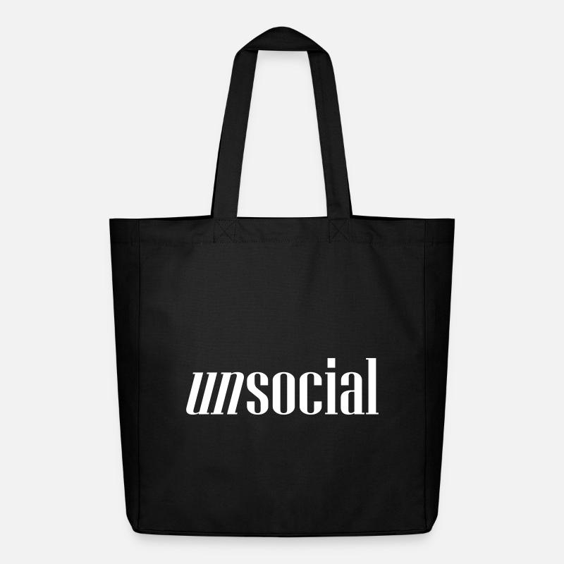 UNSOCIAL - Midweight recycelter Stoffbeutel von Stanley/Stella - Schwarz