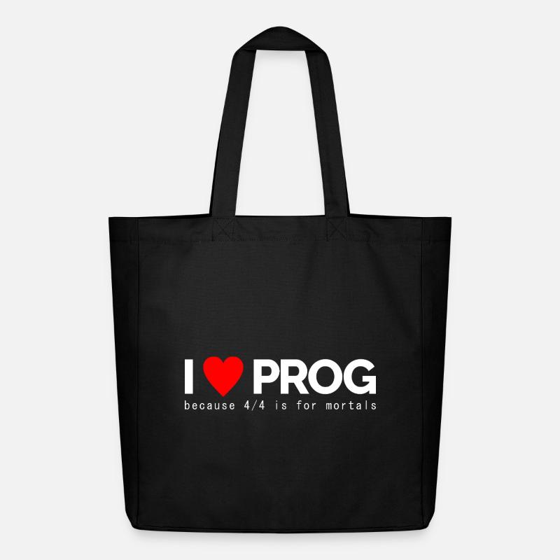 I Love Prog - Midweight recycelter Stoffbeutel von Stanley/Stella - Schwarz