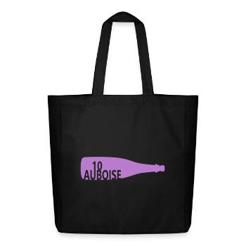 Bottle of sparkling wine dawn - Midweight Recycled Tote Bag by Stanley/Stella - black - Front