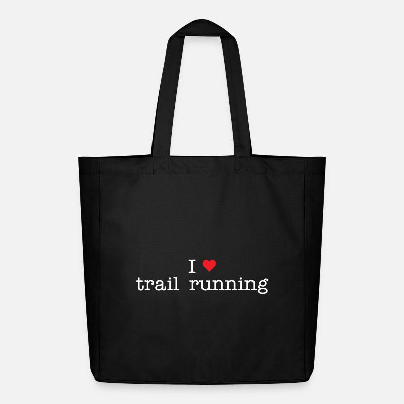 Ich liebe Trailrunning - Midweight recycelter Stoffbeutel von Stanley/Stella - Schwarz
