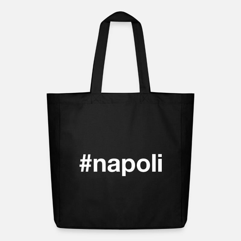 NAPOLI Hashtag - Midweight recycelter Stoffbeutel von Stanley/Stella - Schwarz