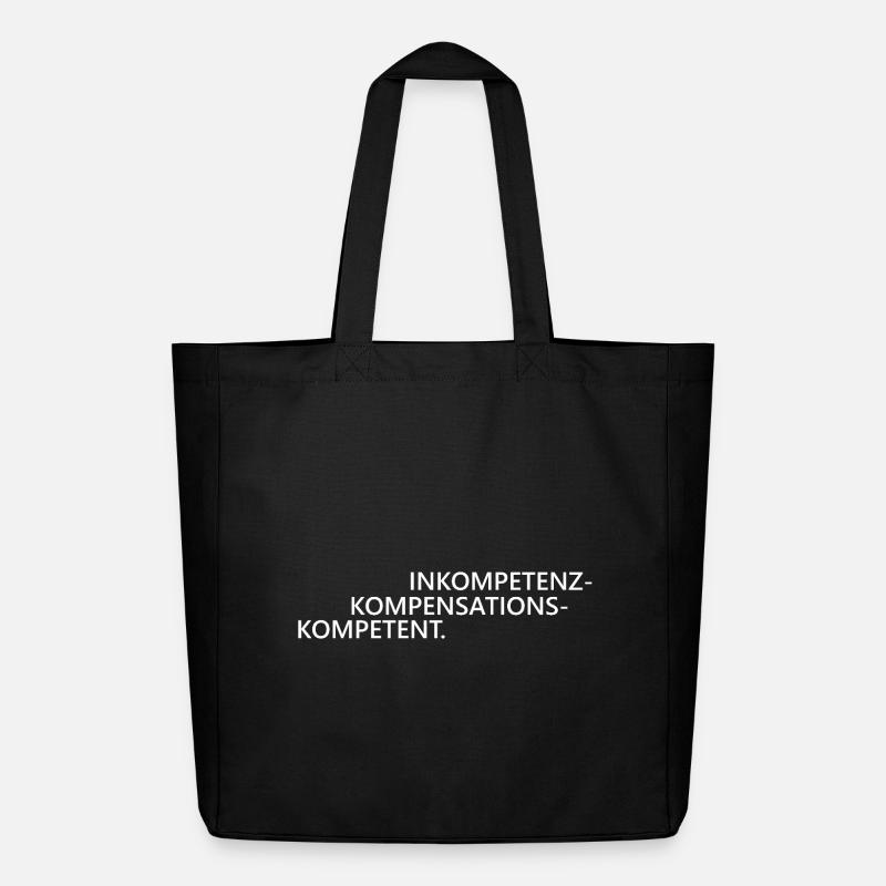 Inkompetenzkompensationskompetent Kompetenz - Midweight recycelter Stoffbeutel von Stanley/Stella - Schwarz