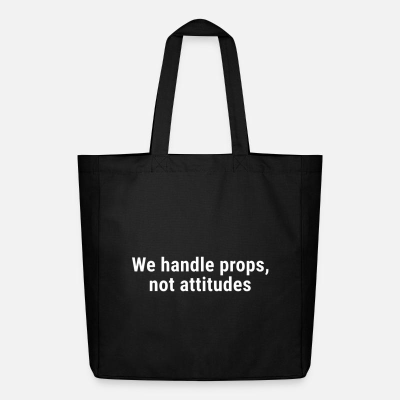 Nous manipulons les accessoires, pas les attitudes blanches - Tote bag Stanley/Stella Midweight recyclé - noir