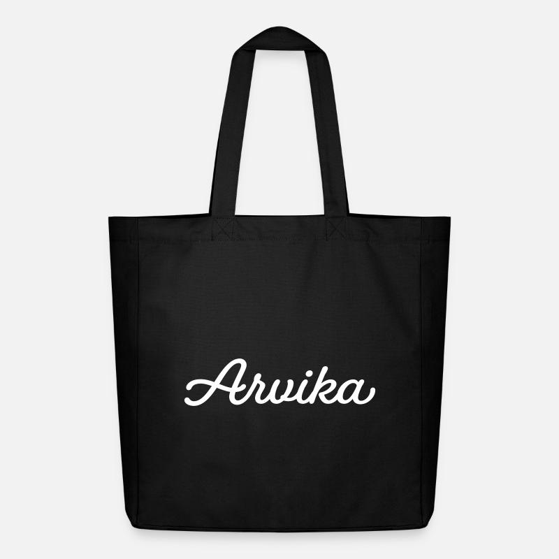 Arvika white - Midweight Recycled Tote Bag by Stanley/Stella - black