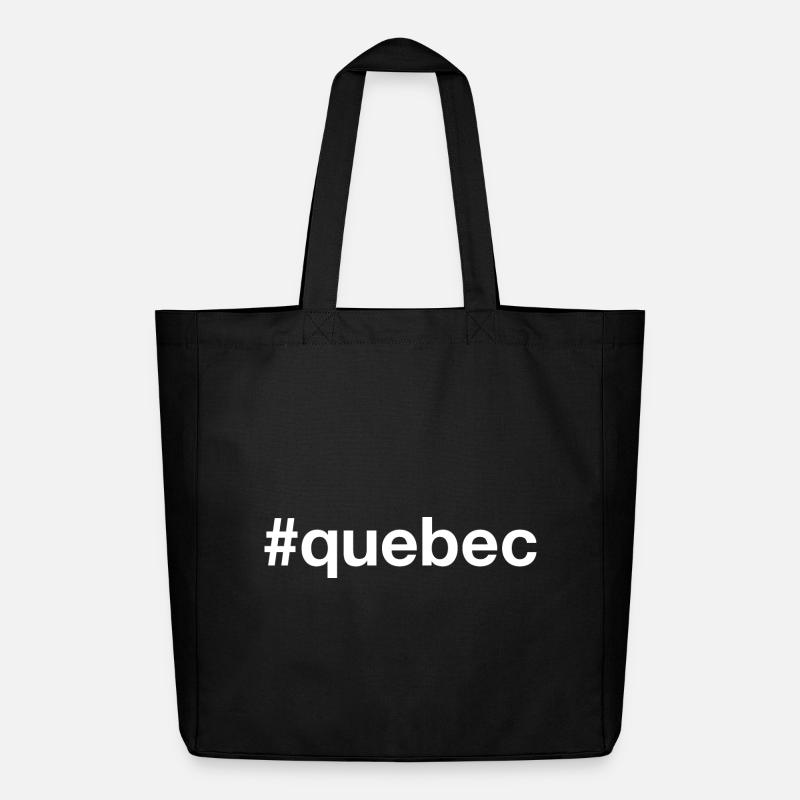 QUÉBEC Kanada Canada Hashtag - Tote bag Stanley/Stella Midweight recyclé - noir